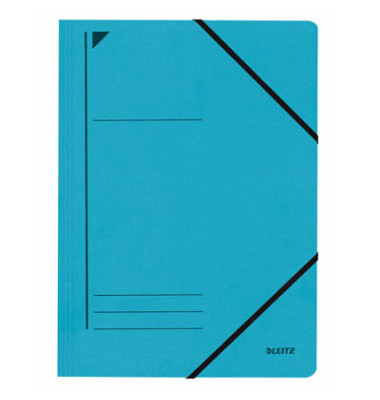 Eckspannmappe 3980 3980-00-35, A4 blau Recyclingkarton 430g, f&uuml;r ca. 250 Blatt