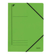 Eckspannmappe 3980 3980-00-55, A4 grün Recyclingkarton 430g