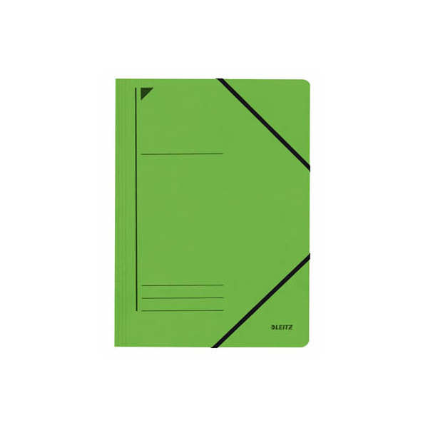 4002432307555 - Eckspannmappe 3980 3980-00-55 A4 grün Recyclingkarton 430g 4002432307555 Leitz