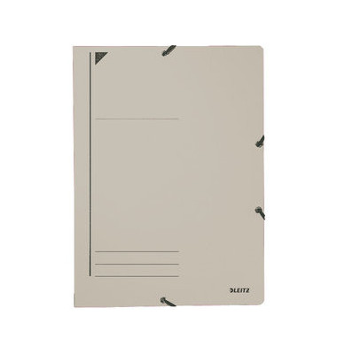 Eckspannmappe 3980 3980-00-85, A4 grau Recyclingkarton 430g, für ca. 250 Blatt  (80 g/m²)