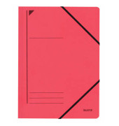 Eckspannmappe 3980 3980-00-25, A4 rot Recyclingkarton 430g, f&uuml;r ca. 250 Blatt