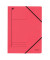 Eckspannmappe 3980 3980-00-25, A4 rot Recyclingkarton 430g, f&uuml;r ca. 250 Blatt