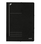 Eckspannmappe 3980 3980-00-95, A4 schwarz Recyclingkarton 430g, f&uuml;r ca. 250 Blatt  (80 g/m&sup2;)