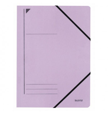 Eckspannmappe 3980 3980-00-65, A4 violett Recyclingkarton 430g, f&uuml;r ca. 250 Blatt  (80 g/m&sup2;)