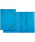 Eckspannmappe 3981-00-35, A4 blau Recyclingkarton 430g, mit 3 Einschlagklappen