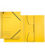 Eckspannmappe 3981 3981-00-15, A4 gelb Recyclingkarton 430g, mit 3 Einschlagklappen