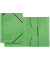 Eckspannmappe 3981 3981-00-55, A4 grün Recyclingkarton 430g, mit 3 Einschlagklappen
