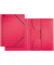 Eckspannmappe 3981 3981-00-25, A4 rot Recyclingkarton 430g, f&uuml;r ca. 250 Blatt, mit 3 Einschlagklappen