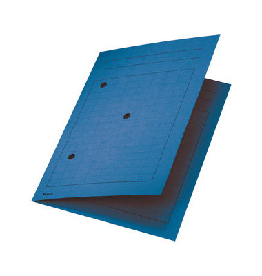 Umlaufmappe 3998 A4 320g Karton blau mit 3 Sichtlöchern