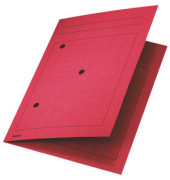Umlaufmappe 3998 A4 320g Karton rot mit 3 Sichtlöchern