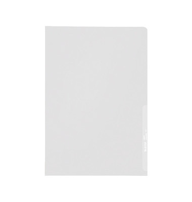 Sichthüllen Standard 4000-00-03, A4, transparent genarbt, oben & rechts offen, 0,13mm