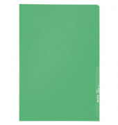 Sichthüllen Standard 4000-00-55, A4, grün, transluzent genarbt, oben & rechts offen, 
