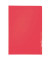 Sichthüllen 4000-00-25, A4, rot, transparent, genarbt, 0,13mm, oben & rechts offen, PP