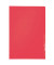 Sichthüllen Standard 4000-00-25, A4, rot, transparent genarbt, oben & rechts offen, 0,13mm