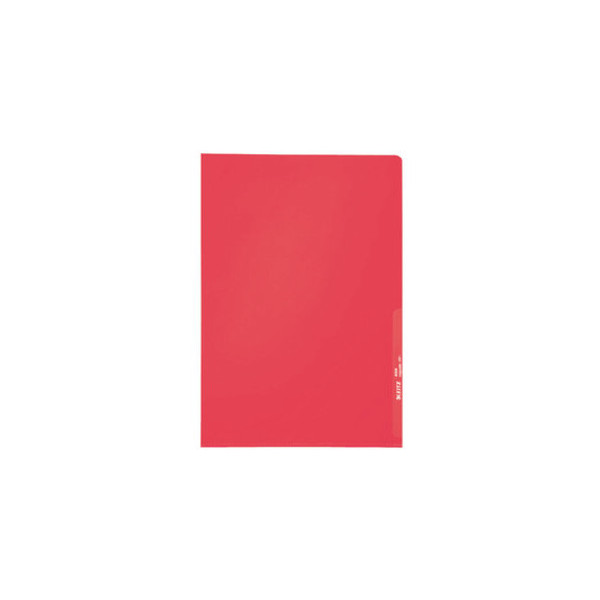 4002432432622 - Sichthüllen Standard 4000-00-25 A4 rot transluzent genarbt oben & rechts offen 130µm 4002432432622 100 Stück