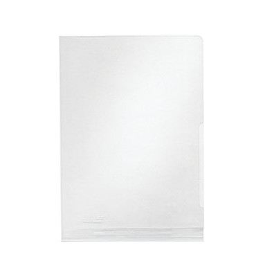 Sichthüllen Maxi 4055-00-00, A5, farblos, transparent, genarbt, 0,2mm, oben & rechts offen, PVC