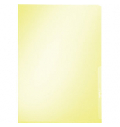 Sichthüllen Premium 4100-00-15, A4, gelb, glasklar glatt, oben & rechts offen, 