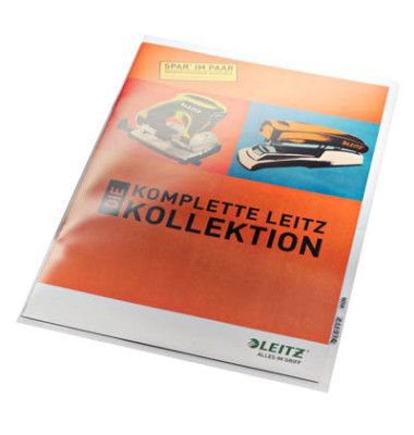 Sichthüllen Premium 4106-00-02, A4, glasklar glatt, oben & rechts offen, 