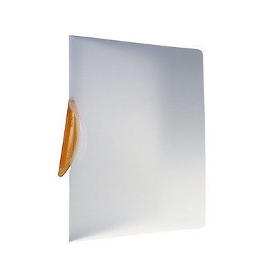 Klemmhefter ColorClip Magic 4174-00-45, A4, für ca. 30 Blatt, Kunststoff, transparent/orange