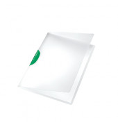 Klemmhefter ColorClip Magic 4175-00-55, A4, für ca. 30 Blatt, Kunststoff, transparent/grün