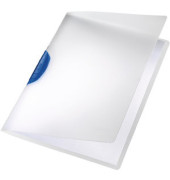 Klemmhefter ColorClip Magic 4175-00-35, A4, für ca. 30 Blatt, Kunststoff, transparent/blau