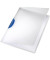 Klemmhefter ColorClip Magic 41750035, A4 transparent/blau, für ca. 30 Blatt, Polypropylen (PP)