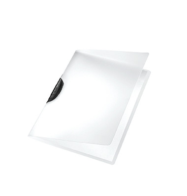 Klemmhefter ColorClip Magic 41750095, A4 transparent/schwarz, für ca. 30 Blatt, Polypropylen (PP) 80g