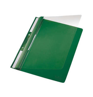 Schnellhefter Universal 4190-00-55, A4, grün, Kunststoff, Kunststoff, Vorderdeckel transparent