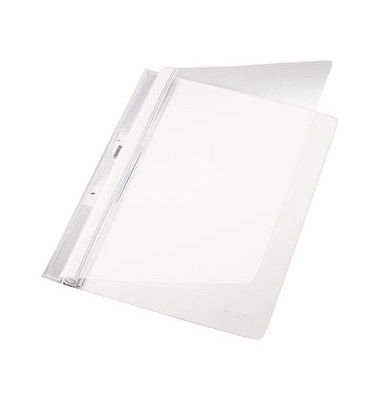 Schnellhefter Universal 4190 A4 weiß PVC Kunststoff kaufmännische Heftung mit Abheftlochung bis 250 Blatt