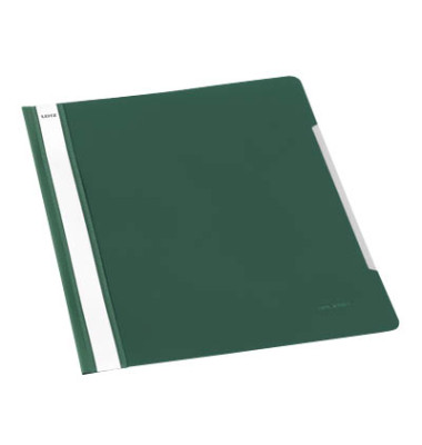 Schnellhefter 4191 4191-00-55, A4, grün, Polyvinylchlorid (PVC), 250g, Vorderdeckel transparent