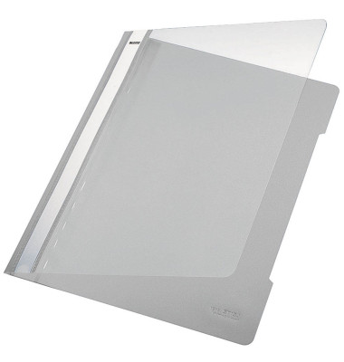 Schnellhefter Standard A4 grau transparenter Vorderdeckel Schnellhefter Standard A4 grau transparenter Vorderdeckel