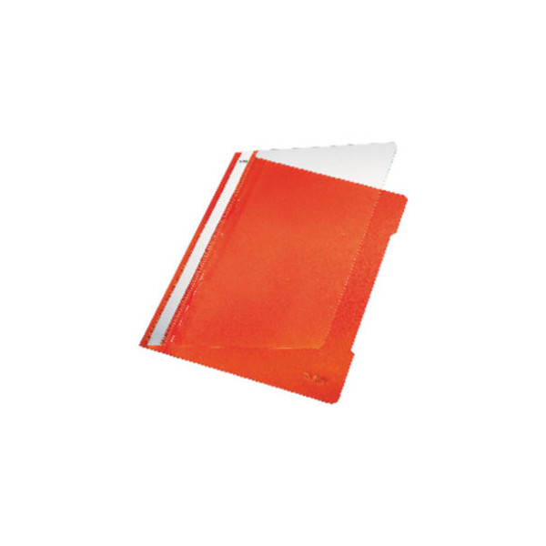 4002432308569 - Schnellhefter 4191 4191-00-45 A4 orange Polyvinylchlorid (PVC) 250g Vorderdeckel transparent 4002432308569 Leitz