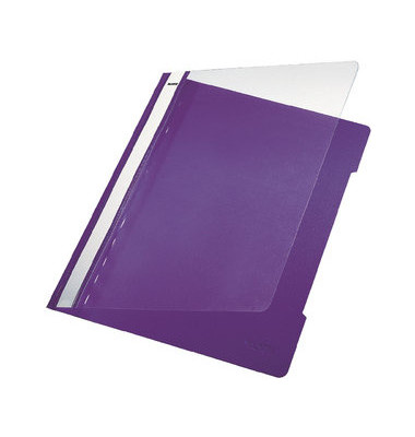 Schnellhefter 4191 4191-00-65, A4, violett, Polyvinylchlorid (PVC), 250g, Vorderdeckel transparent