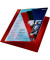 Schnellhefter Exquisit 4193-00-25, A4+, rot, Polyvinylchlorid (PVC), Vorderdeckel transparent