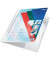 Schnellhefter Exquisit 4193-00-01, A4+, weiß, Polyvinylchlorid (PVC), Vorderdeckel transparent