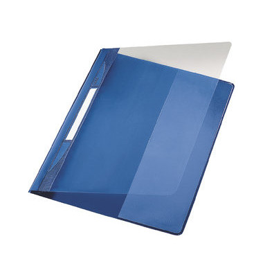 Schnellhefter Exquisit 4194 A4+ überbreit blau PVC Kunststoff kaufmännische Heftung bis 250 Blatt