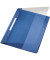 Schnellhefter Exquisit 41940035, A4 überbreit, blau, Polyvinylchlorid (PVC), Vorderdeckel transparent
