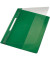 Schnellhefter Exquisit 4194-00-55, A4 überbreit, grün, Polyvinylchlorid (PVC), Vorderdeckel transparent