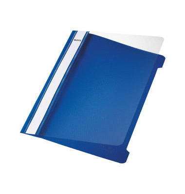Schnellhefter Standard 4197-00-35, A5, blau, Polypropylen (PP), 80g, Vorderdeckel transparent
