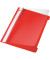 Schnellhefter Standard 4197-00-25, A5, rot, Polypropylen (PP), 80g, Vorderdeckel transparent