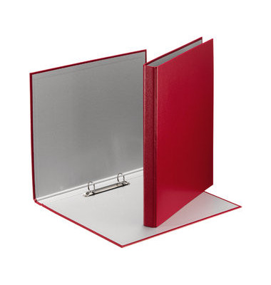 Ringbuch Standard 4209-00-25, A4 2 Ringe 16mm Ring-&Oslash; Karton, PP-kaschiert rot