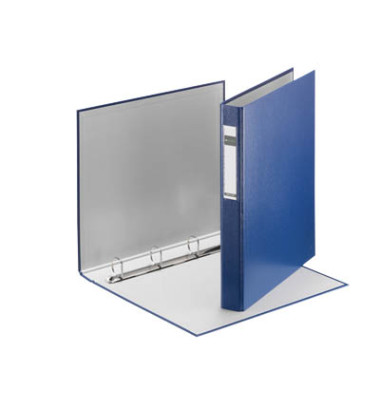 Ringbuch Standard 4212-00-35, A4 4 Ringe 25mm Ring-&Oslash; Karton, PP-kaschiert blau