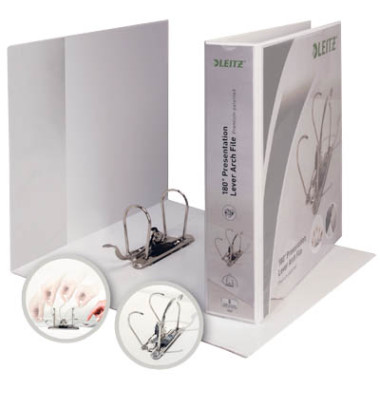 Präsentations-Ringbuch 180° A4+ 65mm weiß 318x299mm für 350 Blatt Präsentations-Ringbuch 180° A4+ 65mm weiß 318x299mm für 350 Blatt