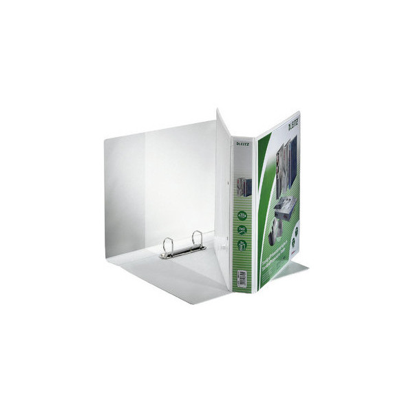 4002432367061 - Präsentationsringbuch Standard 4280-00-01 A4+ 2 Ringe 30mm Ring-Ø PP-kaschiert 3 Außentaschen 2 Innentaschen weiß 4002432367