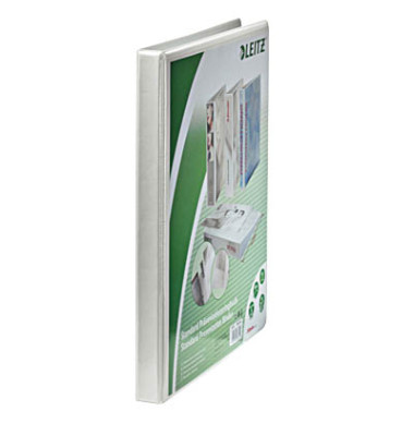 Präsentationsringbuch Standard 4282-00-01, A4+ 4 Ringe 16mm Ring-Ø PP-kaschiert, 3 Außentaschen, 1 Innentasche, weiß Präsentationsringbuch Standard 4282-00-01, A4+ 4 Ringe 16mm Ring-Ø PP-kaschiert, 3 Außentaschen, 1 Innentasche, weiß