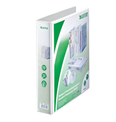Präsentationsringbuch Standard 4286-00-01, A4+ 4 Ringe 40mm Ring-Ø Kunststoff, 3 Außentaschen, 2 Innentaschen, silber Präsentationsringbuch Standard 4286-00-01, A4+ 4 Ringe 40mm Ring-Ø Kunststoff, 3 Außentaschen, 2 Innentaschen, silber