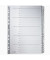 Kartonregister 4328-00-00, A bis Z, A4, 160 g/m², graue Taben, 20-teilig
