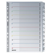 Kartonregister 4332 00 00, 1 bis 12, A4+, 160 g/m&sup2;, wei&szlig;e Taben, 12-teilig
