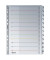 Kartonregister 4332 00 00, 1 bis 12, A4+, 160 g/m², weiße Taben, 12-teilig