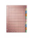 Kartonregister 4340-00-00, 10-teilig blanko, A4, 130 g/m&sup2;, farbige Taben, 10-teilig